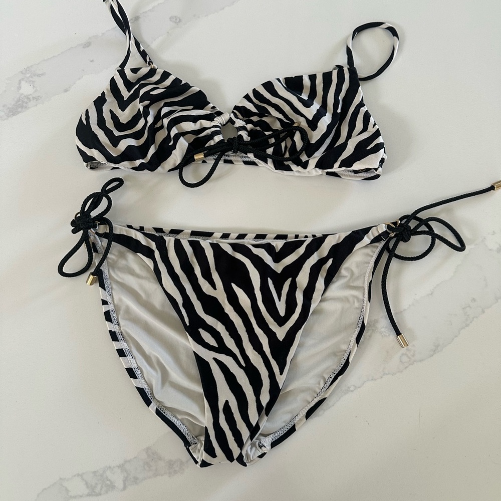 Zebra Print Bikini Set